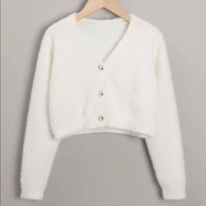 Zaful Fluffy Knit Cardigan